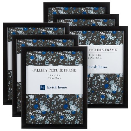 HASTINGS HOME Hastings Home 11x14 Picture Frame Set - 6 Pack, Black 867427SUA